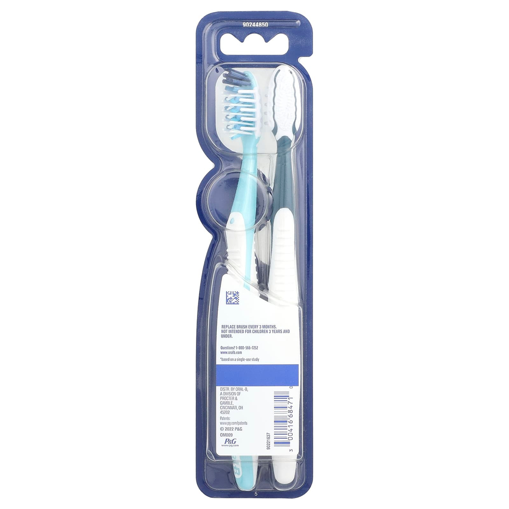 Oral-B, зубная щетка Multi-In-One™, средняя, 2 шт. в упаковке