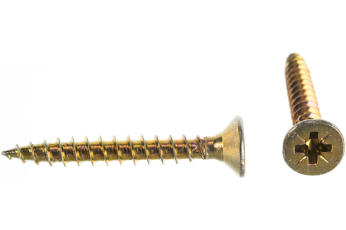 Шурупы желтый цинк, потай 4,5х16