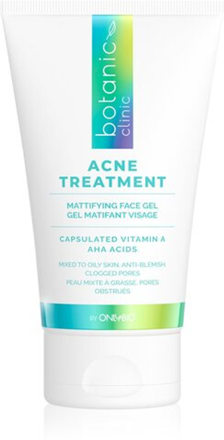OnlyBio Botanic Clinic Acne Treatment - матирующий очищающий гель для жирной и проблемной кожи /   150  ml  / GTIN 5904209840533