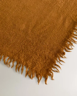 ZARA HOME ШЕРСТЯНОЙ ПЛЕД, КОРИЦА