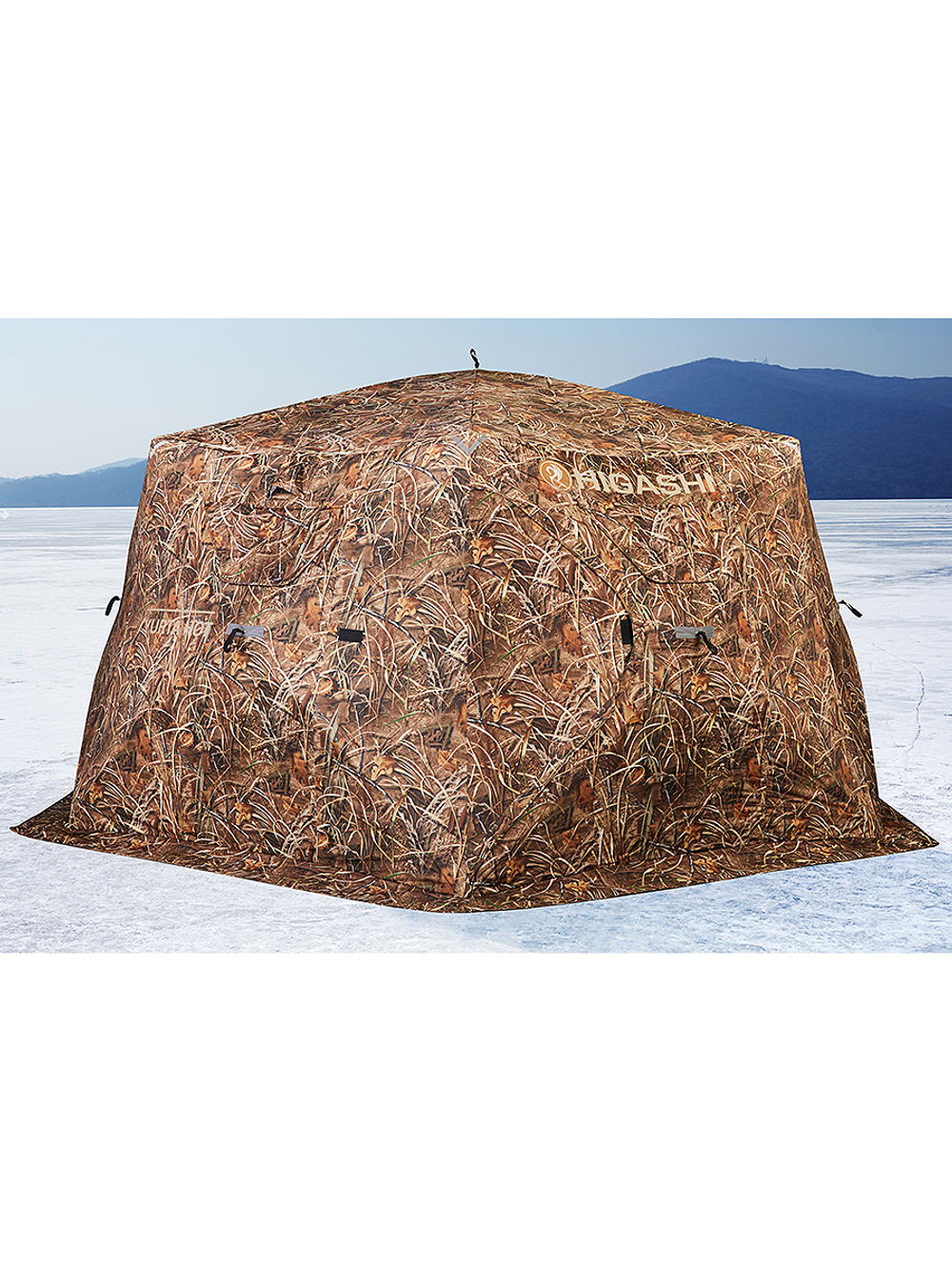 Палатка для зимней рыбалки HIGASHI Camo Yurta Hot DC
