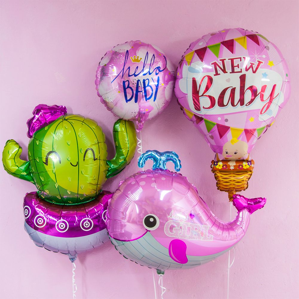 Шар (36"/91 см) Фигура, Воздушный шар для девочки, Розовый 1 шт.