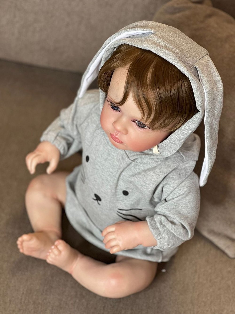 Кукла Реборн мягконабивная 60см в пакете (FA-159)