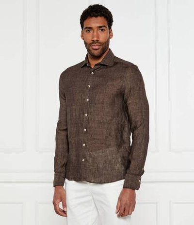 Льняная рубашка Stenstr\u00f6ms - коричневый(774721 7970)