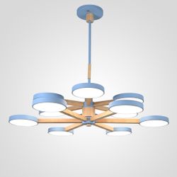 Люстра на штанге TURNA DBL L12 Blue