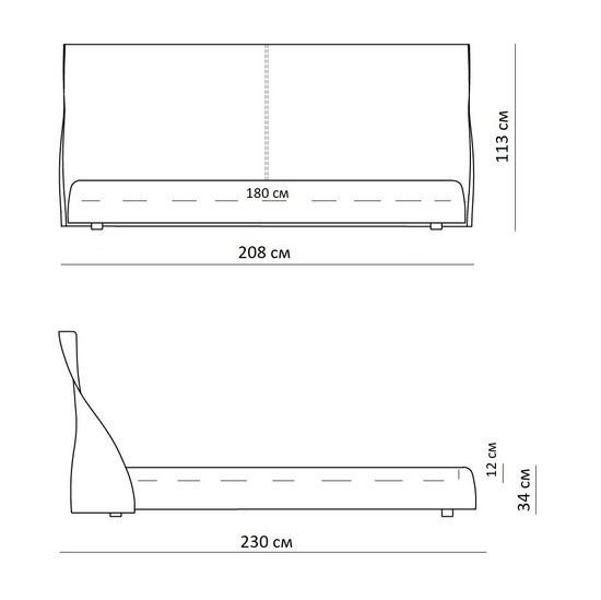 Дизайнерская кровать Altea