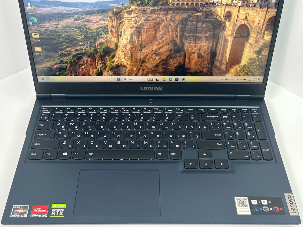 Ноутбук Lenovo Legion 5 15ACH6 (82JW001SRU)15.6"/AMD Ryzen 5 5600H/RAM 16GB/512GB SSD/NVIDIA GeForce RTX 3050 Ti/1920х1080/Windows 11/Подсветка кл-ры: LED/Цвет: синий. Состояние: B1