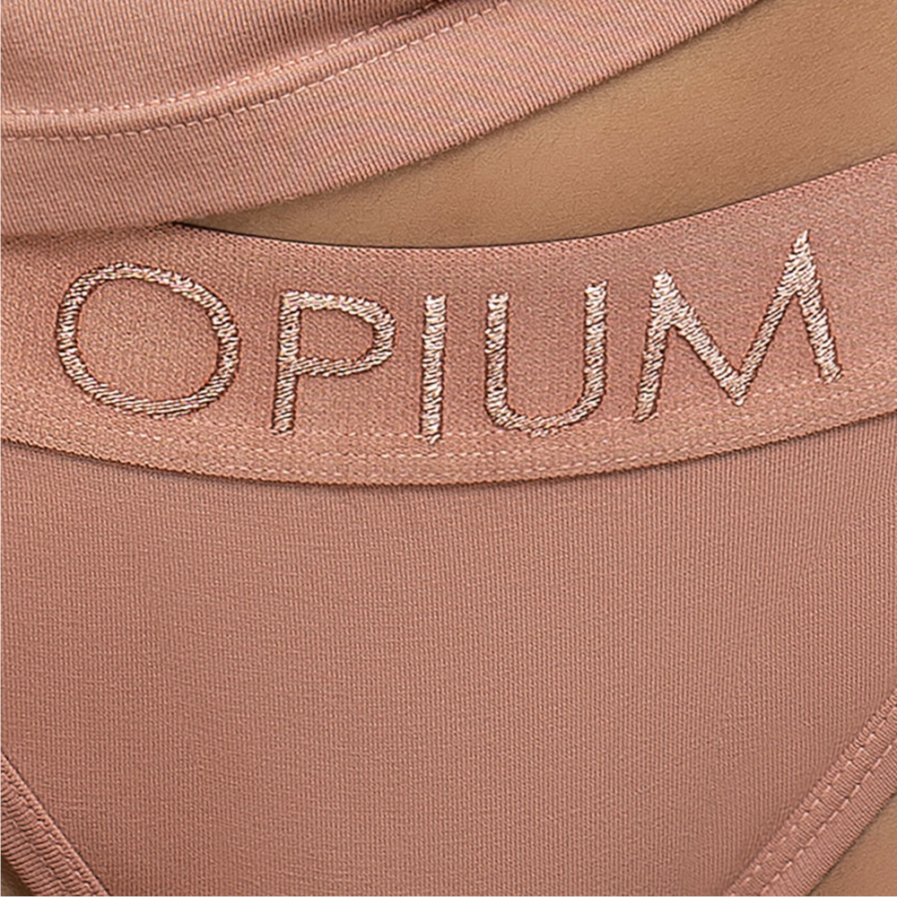 Женские трусы танга бежевые Opium T-106