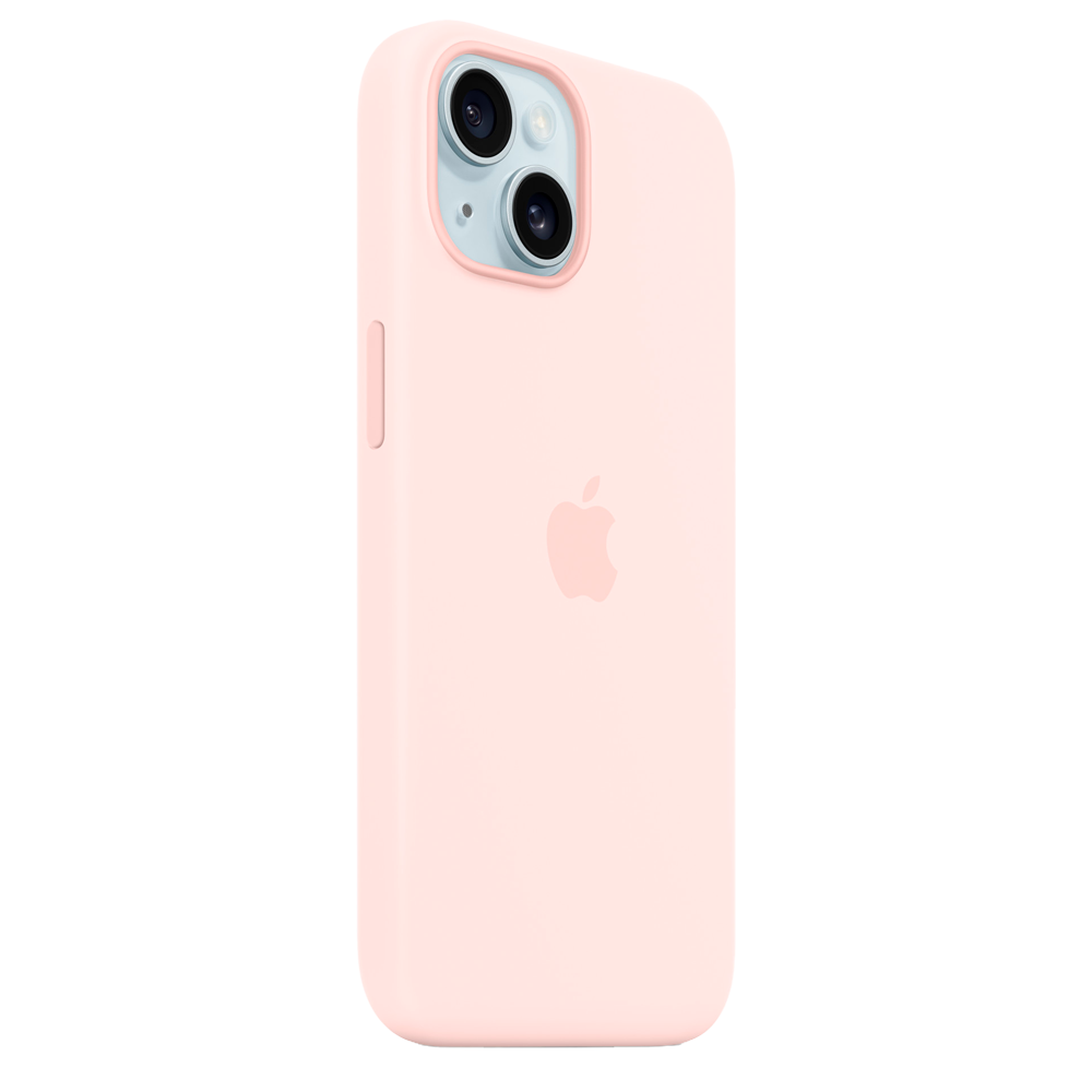 Силиконовый чехол с поддержкой MagSafe Apple Silicone Case для iPhone 15 Plus, Light Pink (Светло-розовый)