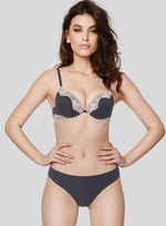 Комплект белья Elegance (Размер: 4B) (Цвет: черный с бежевым)