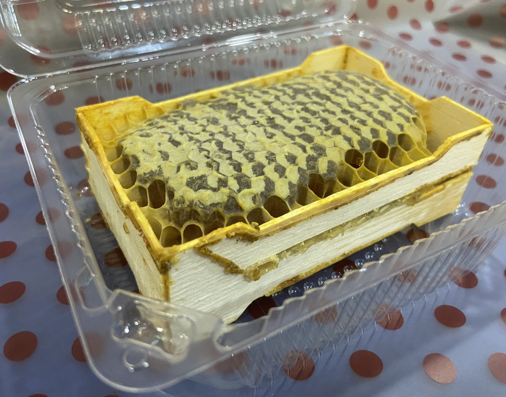 Мёд цветочный в мини- сотах разнотравный, Алтайский край, 385-490 гр.