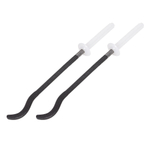 Комплект плоских кронштейнов с дюбелями 7,2х170мм, черные