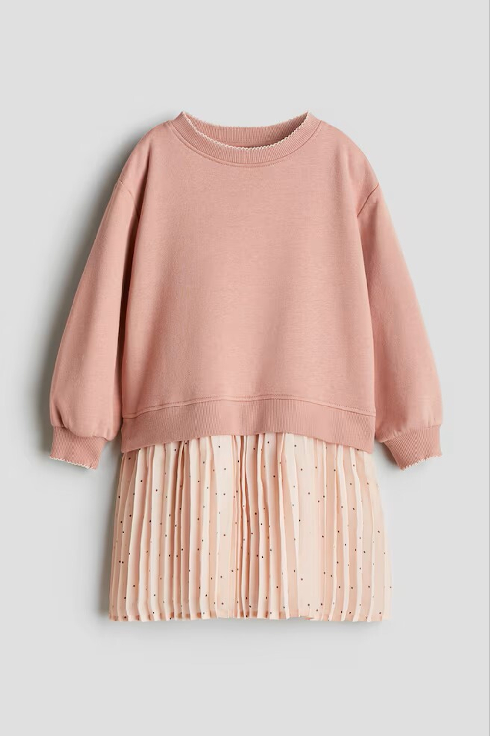 H&M Платье с принтом, пудрово-розовый