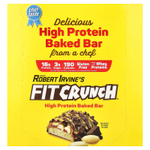 FITCRUNCH, Запеченный батончик с высоким содержанием протеина, шоколад и арахисовая паста, 9 батончиков, 46 г (1,62 унции)