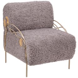 Кресло Нимфея Серый Айвори