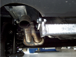 Фаркоп оцинкованный Galia C049A для Chevrolet Aveo седан 2002-2012(паспорт и сертификат в комплекте)(без электрики)