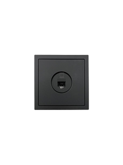 Розетка компьютерная 1-мест. СП ZIMA IP20 черн. бархат LEZARD 704-4288-140