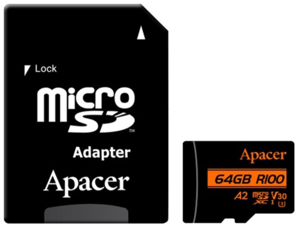 Карта памяти Apacer AP64GMCSX10U8-R 64 Гб Карта памяти Apacer AP64GMCSX10U8-R 64 Гб