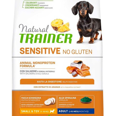 Trainer Dog Adult Small&Toy Sensitive Salmon - корм для собак карликовых и мелких пород, склонных к аллергии (лосось)
