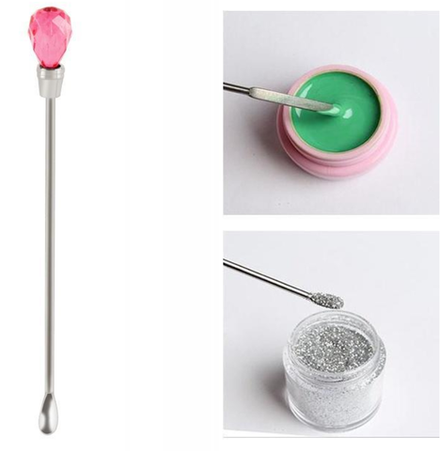 Ложечка для сыпучих материалов в индивидуальной упаковке, 1 шт, цвет ручки - розовый