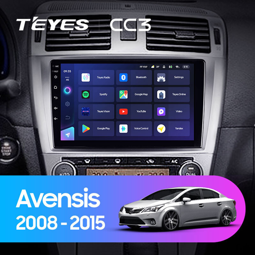 Teyes CC3 9" для Toyota Avensis 2008-2015