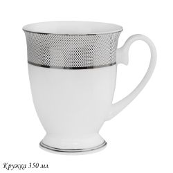Lenardi 145-519 Кружка 350 мл СЕРЕБРЯНАЯ СИМФОНИЯ в под.уп.(х36)