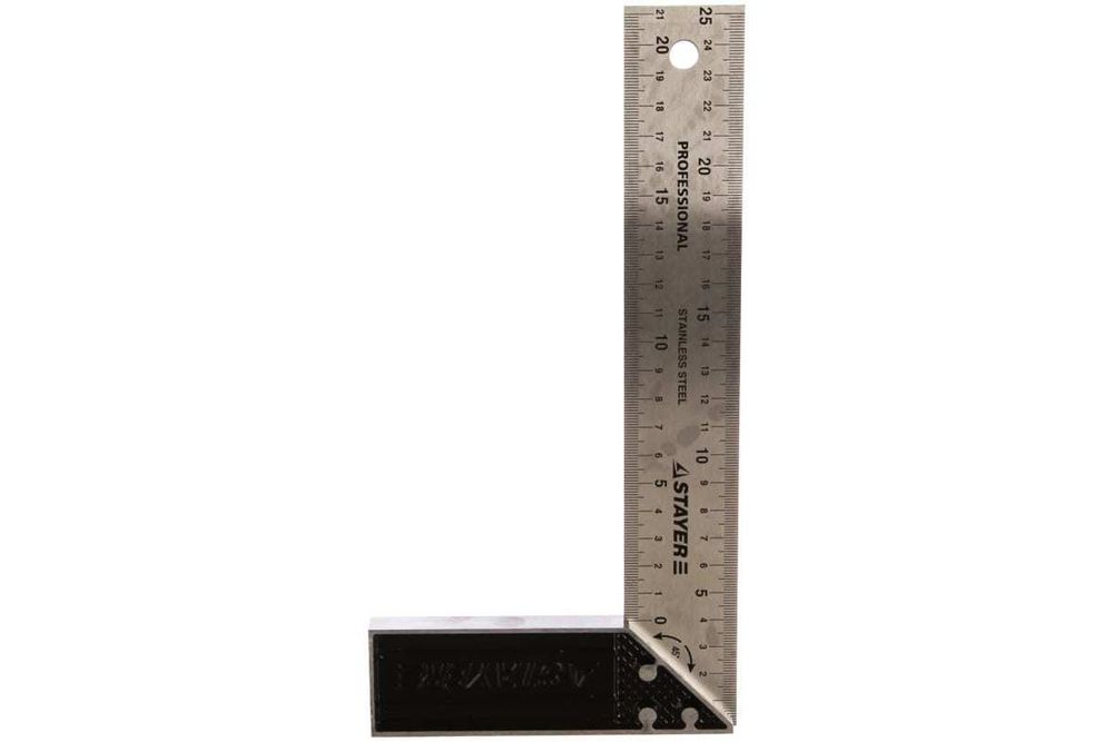 Угольник STAYER столярный 37 мм 250мм