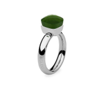 Кольцо Qudo Firenze olive 17.2 мм 610013/17.2 G/S размер 17,2