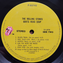 Винтажная виниловая пластинка LP The Rolling Stones Goats Head Soup (Japan 1973) (No Obi) Coming Down Again