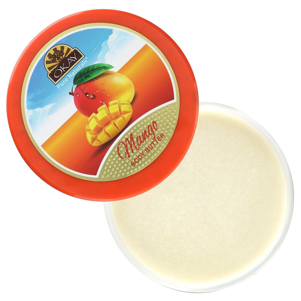 Okay Pure Naturals, Натуральное масло манго, гладкое, 198 г (7 унций)