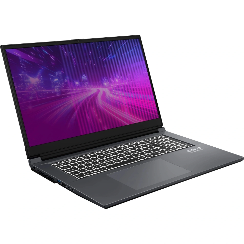 Ноутбук Osio CyberLine C170i-002 Core i5 12600H 16Gb SSD512Gb NVIDIA GeForce RTX4050 6Gb 17.3" IPS FHD (1920x1080) без ОС dk.grey WiFi BT Cam 3410mAh