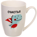 Кружка керамическая 320мл «Дракончики», белая