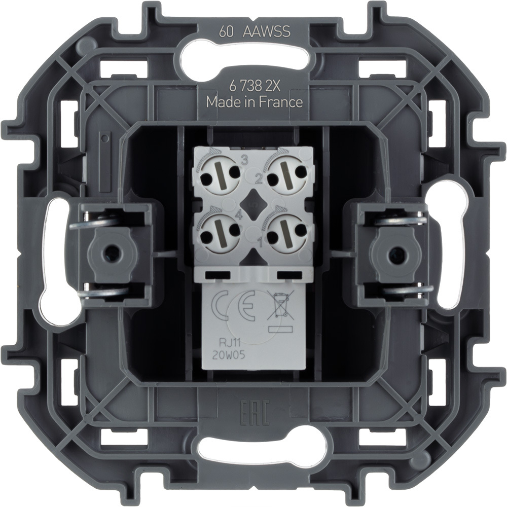 Розетка телефонная RJ11 слоновая кость Inspiria Legrand