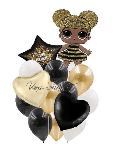 Букет С ДР "ЛОЛ Королева Пчела"