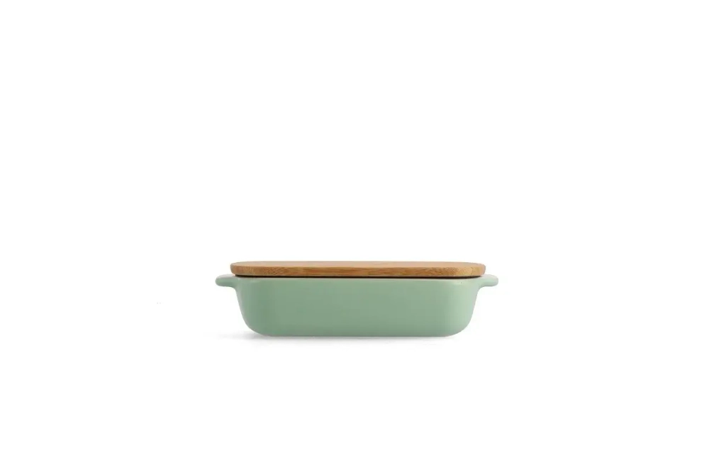 KitchenAid Керамическое блюдо 26x15,5x6,5 см + фисташковая крышка