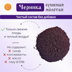 Черника молотая.