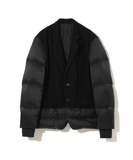 UNDERCOVER КУРТКА-ПУХОВИК ЧЕРНАЯ КОМБИНИРОВАННАЯ