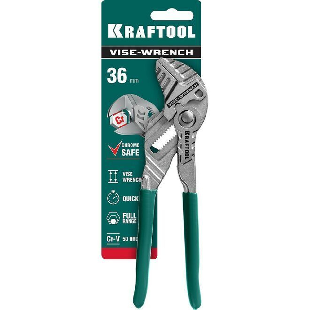 KRAFTOOL 180 мм, клещи переставные KNIX (Vise-Wrench) 22063