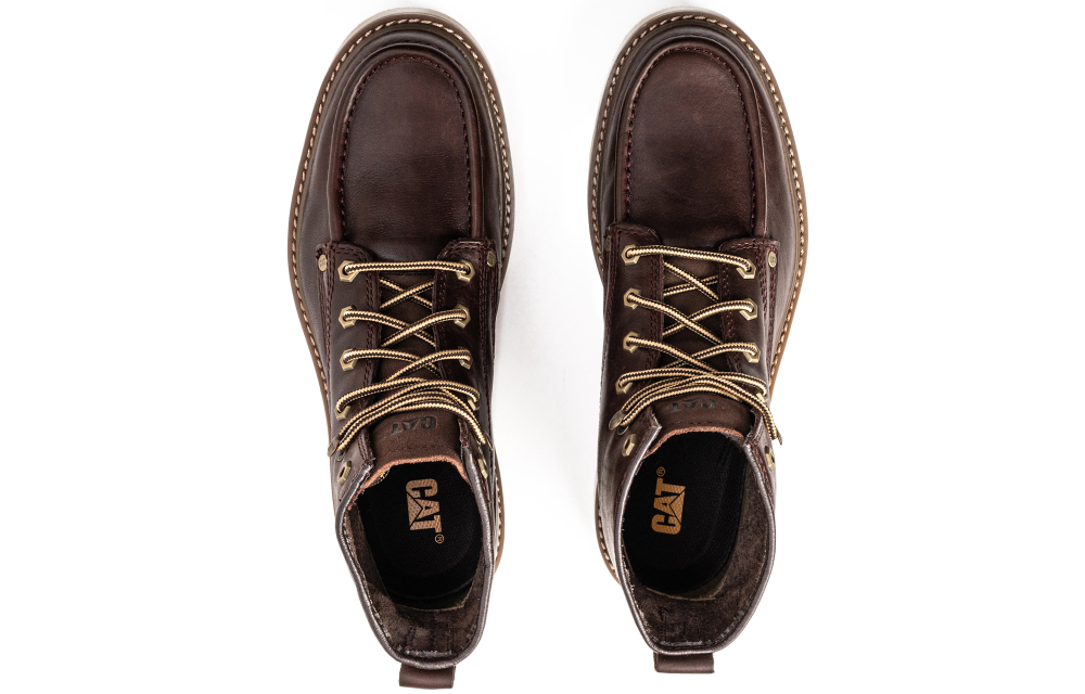 CAT Glenrock Mid Collection Outdoor Boots Men"s Dark Brown