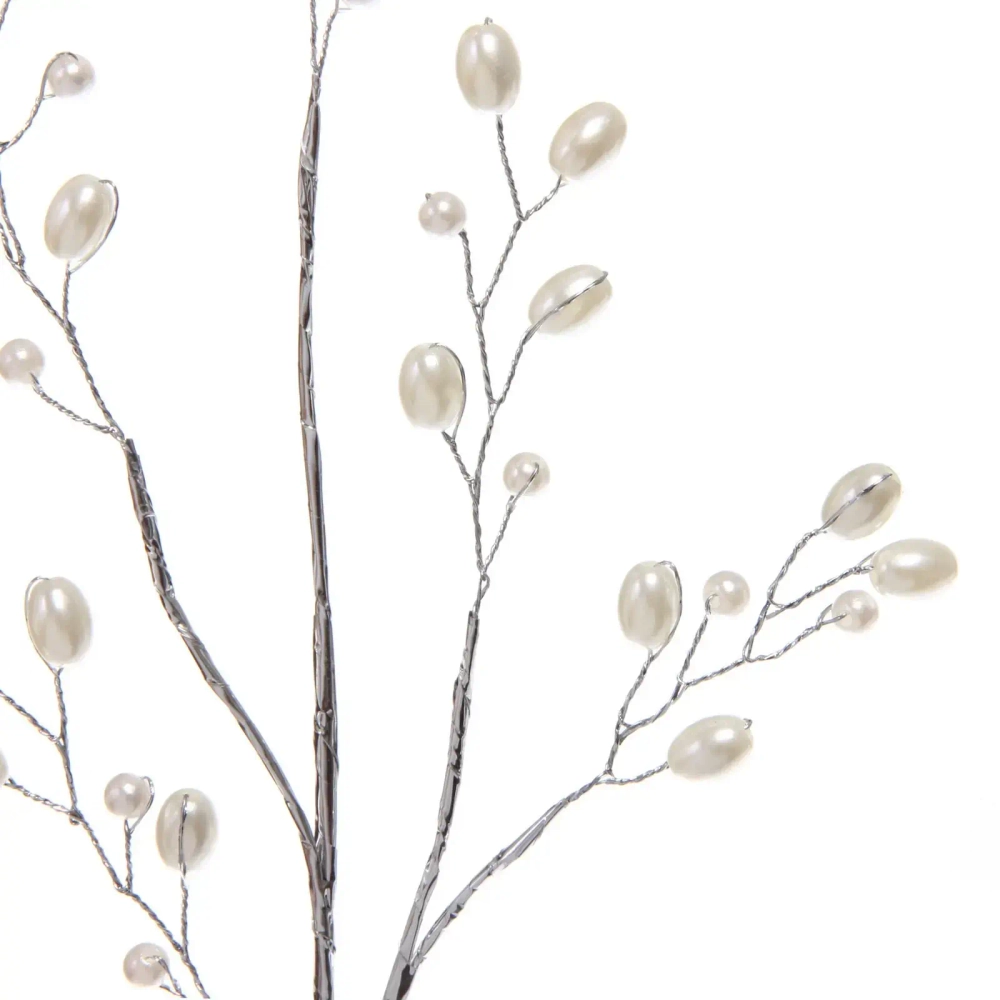 Ветка декоративная «Волшебный блеск» 35 см, Серебро