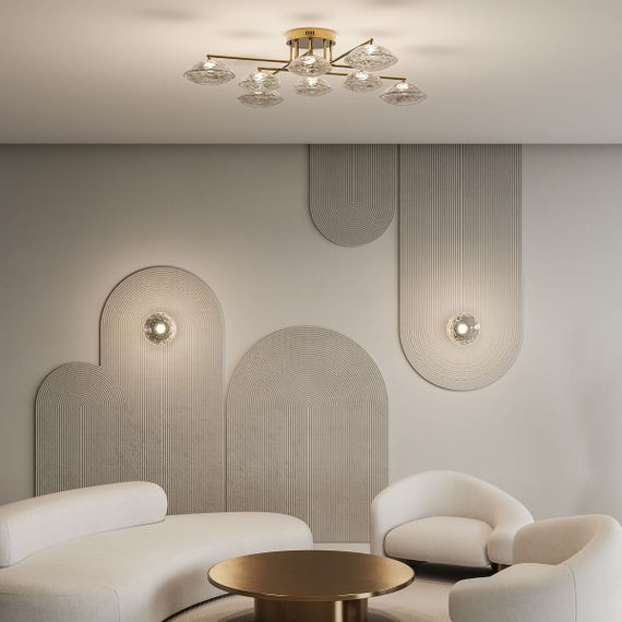 Настенный светодиодный светильник Eurosvet Ripple 50389/1 LED латунь