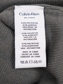 Шапка Calvin Klein Embossed Logo Beanie Medium Grey Heather