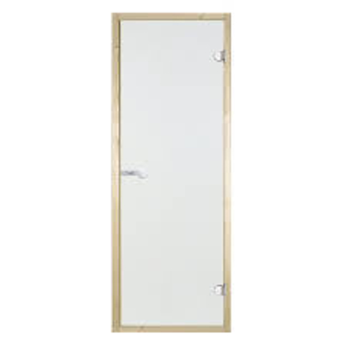 HARVIA Двери стеклянные 8/19 коробка сосна, сатин D81905M