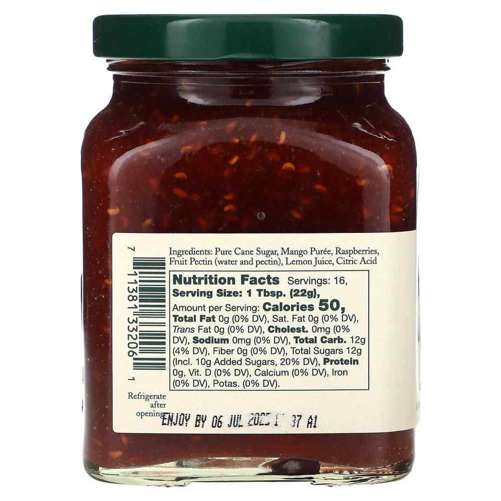 Stonewall Kitchen, малиновый джем и манго, 347 г (12,25 унции)
