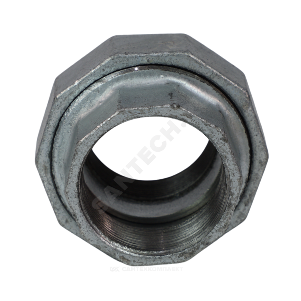 Соединитель прямой американка чугун оц Ду 15 (1/2") ВР/ВР Fittex PLUS