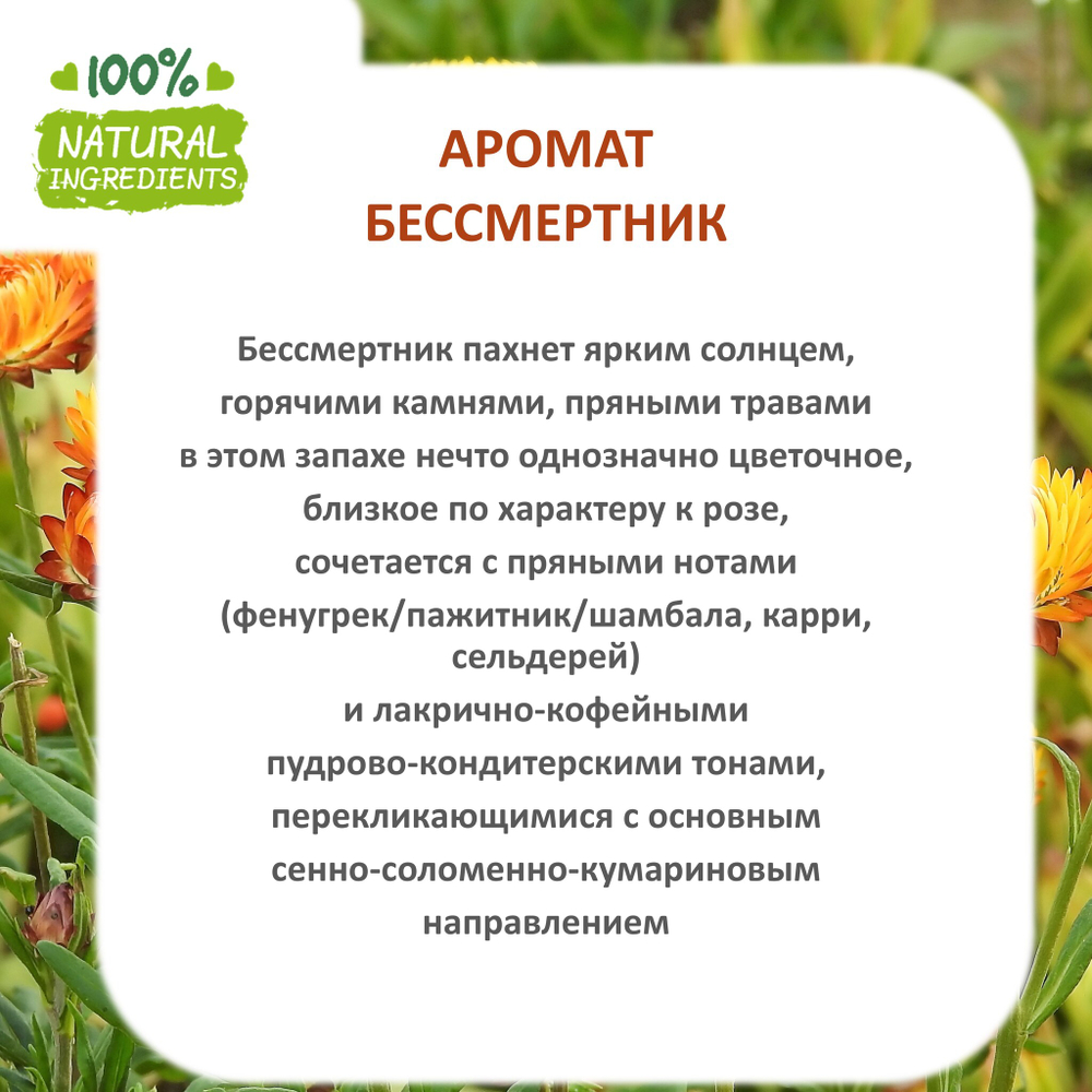 Бессмертник, отдушка для свечей и мыла
