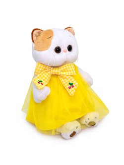 Мягкая игрушка Ли-Ли в желтом платье с бантом 24 см