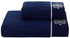 Набор полотенец МАРИНЕ ЛЕДИ  (50х100 и 85х150) Soft Cotton синий