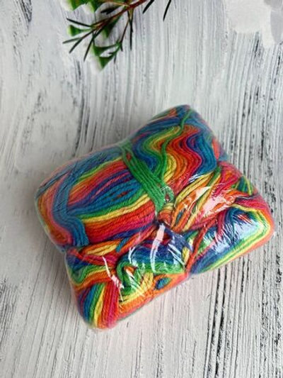 Пряжа носочная Аркобалено радужный микс 100г