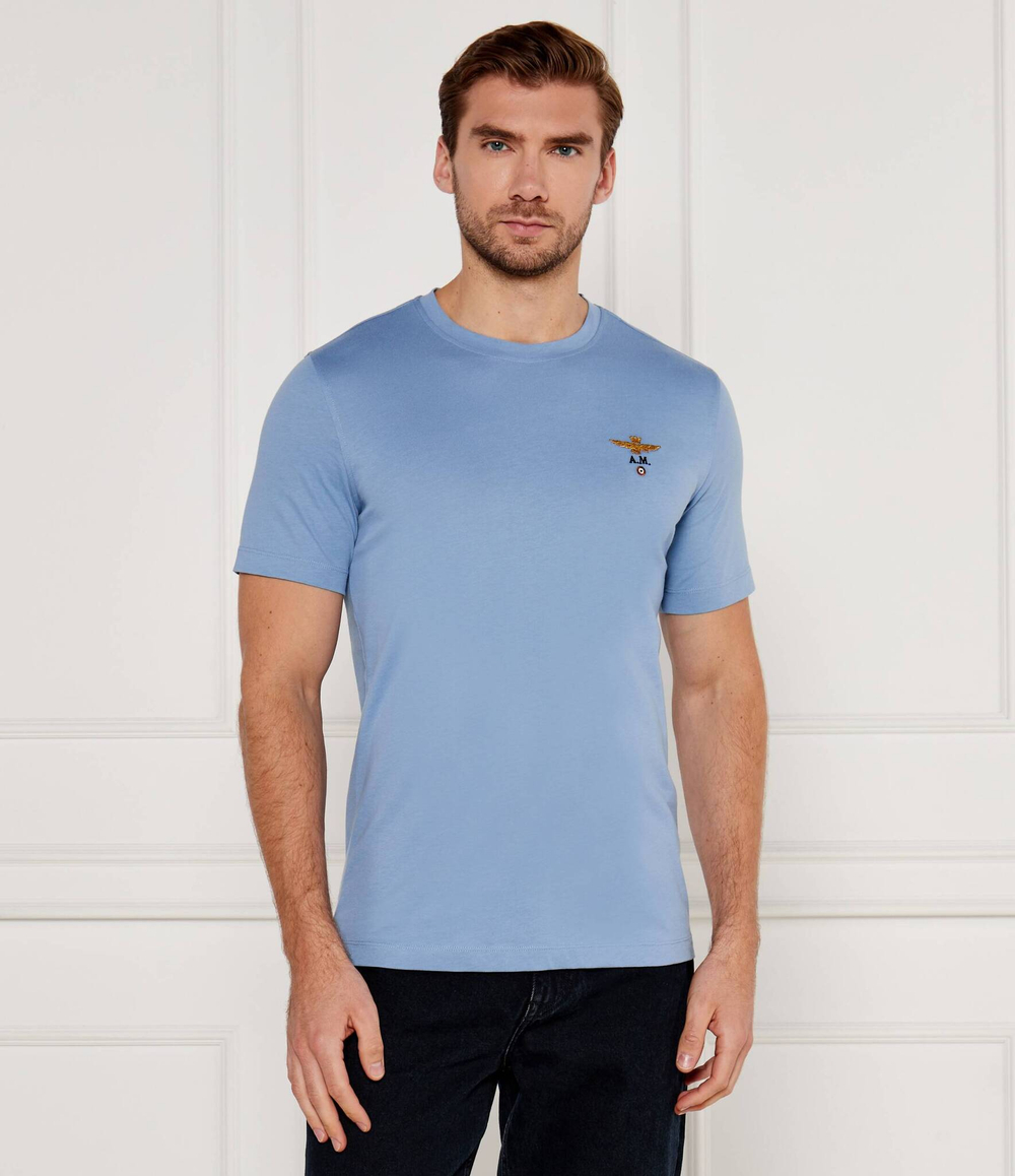 Футболка Aeronautica Militare - голубой(TS1580J372)